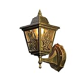 YJH+ パティオウォータープルーフウォールランプ、屋外レトロエクステリアライトアウトドアコリドールバルコニー横断幕ドアウォールランプエンジニアリング照明シングルヘッドE27,18 * 27cm 美し