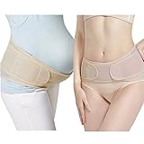 妊婦帯 OKLIFE 産前産後に妊婦帯 腹帯 ダブルベルト 骨盤サポート 骨盤矯正フィットシリーズ フリーサイズ (ベージュ)