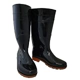 おたふく手袋 ロングタイプ耐油長靴 黒 25.5cm JW-708-BK