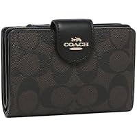 コーチ COACH デボスド シグネチャー パテント レザー折財布 COACH コーチ 財布 長財布 F26814 ブラック ラグジュアリー