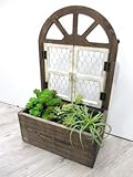 木製 ウィンドウプランター ブラウン・WF-73-19BR/鉢・カントリー雑貨・ガーデニング