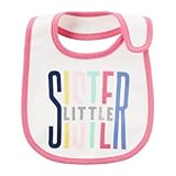 Carter's(カーターズ) リトル シスターティーシング ビブ 小物よだれかけ One Size【並行輸入】