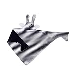 Trousselier Soft Angel Bunny Comforter (Navy Stripes) by Trousselier