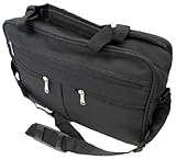 多目的、頑丈ブラックキャンバストートバッグ – ノートパソコンバッグ