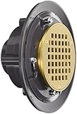 ジョーンズStephens d49055 2 x 3インチPVCドレインメタルSpuds with 5インチPolished Brass Strainer