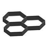 Flameer 舗装金型　3種選択　パス舗装　庭園 道路 成形 DIY ガーデニング　セメント レンガ モールド　プラスチック 再利用可能　ブラック - ＃1：36×36×4cm