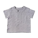 ナオミイトウ NAOMI ITO 半袖シャツ ダークグレー 80cm 80074