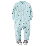 Carter's （カーターズ） :: ロンパース フリース カバーオール 長袖 足つき 男の子 ポリエステル100% :: Fleece Zip-Up Sleep & Play :: NB (50-
