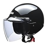 リード工業(LEAD) バイクヘルメット セミジェット AP-603 ブラック フリー 57~60cm未満