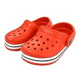 サンダル ビーチサンダル クロックス風 子供用 ILOVE papa&mama キッズ ベビー 男の子 女の子 【YP】 fo-sa15 14cm レッド