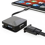 iFory USBタイプCからVGAへの折りたたみ式ケーブルアダプターUSB Type C VGA 変換 アダプタ VGAポート最大1920