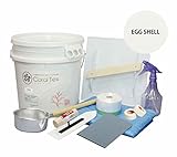 【CORAL TEX】トライアルコテセット たっぷり20kg 漆喰 (013 EGG SHELL)と左官道具セット 塗る人に優しく、環境・健康を考えた西洋漆喰