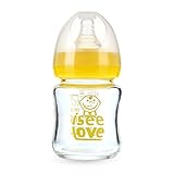 I See Love Glass BAP Free Baby Bottle 4 Ounces by I See Love