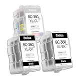 【Uratan】BC360XL 2個+BC361XL 1個セット 詰め替えインク 互換インクカートリッジ canon用 リサイクルインク 360 361 BC340/341通用 大容量 取扱説明書付き キヤノン用 TS5430 TS5330 インク TS5130S TS5130 MG4230 MG4130 MG3630 MG3530 MG3230 MG3130 MG2130 MX523 MX513