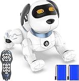 Okk Smart Robot Dogs, okk 2020 Newly Remote Control Dog with Sing, Dance,Talking, Intelligent Early Educations Toys For 3-12 Years Boys Girls Birthday (ブラック)