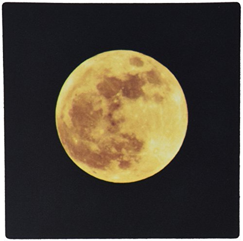 3dRose LLC 8 x 8 x 0.25 Inches Full Moon Rising Astronomy Photography Mouse Pad (mp_57179_1) [並行輸入品]