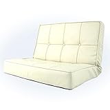 二人掛け座椅子　（コンパクトソファー）　カラー：アイボリー