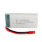 Lipo バッテリー 単体 3.7V 1000ｍAh 小型 リチウム電池 リポバッテリー リチウムイオン バッテリー 電池 充電 予備 1個 改造 リペア 修理 カスタム おもちゃ ドローン ラジコン 27ｇ GW8807 A6 対応 B-A6-1000