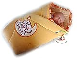 BlueberryShop Embroidered Velour Swaddle Wrap Blanket Sleeping Bag for Newborn, baby shower GIFT 100