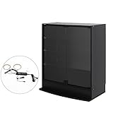 【JAJAN】フィギュアラック「サード(3rd)」ワイド LED付き扉タイプ 幅83cm奥行39cm高さ98cm ロータイプ ブラック【正規品】[鍵付きコレクションケース][棚プレ対象商品]