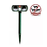 動物撃退器 Wuudi 野生動物対策器 ソーラー充電式 超音波 設置簡単