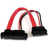 StarTech.com 15cm Slimline SATA - SATA変換アダプタケーブル 電源コネクタ付き Slimline SATA（メス） - SATA （オス） SLSATAADAP6