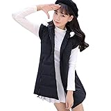 上着 Timsa 欧米風 流行 可愛い チョッキ ジャケット レディース タヌキファー襟 フード付き 中綿コート 袖なし チョッキ 防寒コート 無地 暖か トップス 女性 春秋冬ベスト アウター 通勤