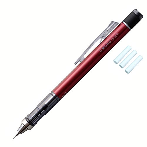 Tombow Pencil sharp pen MONO monograph 0.5 refill eraser with Red PCC