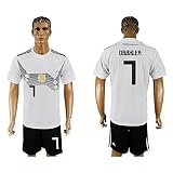メンズ2018 World Cup Germany National # 7 Home Soccer Jersey (ホワイト) S ホワイト