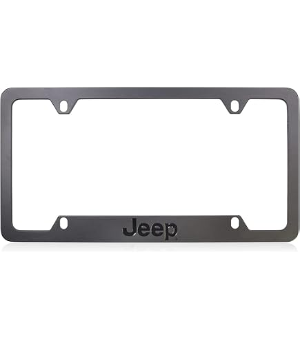 Amazon.co.jp: Jeepロゴナンバープレートフレームホルダー(2穴/亜鉛 