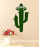ditoomsビニールデカールメキシコサボテンSombreroラテン・アメリカメキシコ壁ステッカーかわいい壁デカール子供の部屋装飾