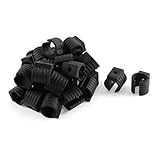 uxcell　家具保護　椅子足キャップ　グライド　U型　シングルプロング　プラスチック　16mm　30個入り