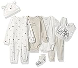Carter's Baby 7-Piece Bodysuit Set White Lamb 6 Months [並行輸入品]
