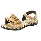 yalasga夏子供キッズ女の子波フリルサンダルプリンセスカジュアル靴 2-2.5T マルチカラー Yalasga g6