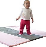 Cover for Snug Square Play Mat (PInk-Slate) by Baby Mushroom