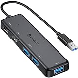 VIENON USB 3.0 ハブ (5 in 1) USB スプリッター 2 USB C & 3 USB Aポート ノートパソコン/PC用USBエクステンダー MacBook、Mac Pro、Mac Mini、iMac、Surface Pro、XPSなど用マルチポートUSBドッキングステーション