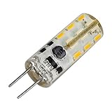 REELCO 5-Pack G4 1.5W Bi-pin Base LED Light Bulb Silica Gel Crystal, AC DC 12V Warm white 2700k-3000