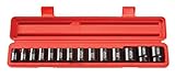 TEKTON 1/2-Inch Drive Shallow Impact Socket Set Inch Cr-V 6-Point 3/8-Inch - 1-1/4-Inch 14-Sockets |