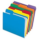 Pendaflex Top-tab file folders 8.50 x 11 Sheet Size - 1/3 Tab Cut Assorted Color 100/Box (R152 1/3 A