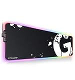 GTPLAYER ゲーミングマウスパッド マウスパッド キーボードパッド ゲーミング 大型 光る PC パソコン RGB 防水 USBケーブル付属 滑らない
