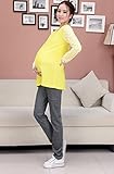 【D&JINSTORE】カジュアル マタニティ スキニー パンツ ズボン 妊婦さん 楽ちん ルーム ウェア レディース (ダークグレー/XXL)