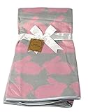 Bamboo Baby Blanket Pink Bunnies by Manhattan Kids