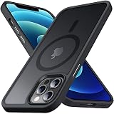 Anqrp iPhone 12/12 Pro用デザイン ケース [Magsafe対応] スリム 傷防止 耐衝撃性 ケース マグセーフ対応 スマホケース iPhone 12/12 Pro 6.1インチ用 ブラック