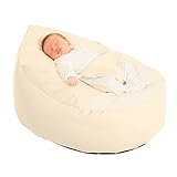 Rucomfy Luxury Cuddle Soft Gaga Baby Bean Bag (Natural) by RUComfy