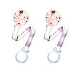 RazBaby Keep-It-Kleen Pacifier Holder, 2 Pack - Pink by Razbaby [並行輸入品]