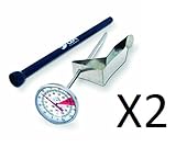 CDN irb220-f ProAccurate insta-read NSF飲料とFrothing計、5インチステム – 2のセット