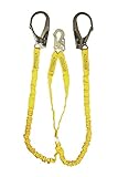 Guardian Fall Protection 11203 IS-72-2R 6-Foot Double Leg Internal Shock Lanyard with Rebar Hook [並行