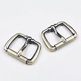 【KAMONレザー】管美錠 typeB ベルト幅25㎜ アンティークゴールド 2個セット バックル パーツ 金具 美錠（尾錠） クラフトパーツ 手芸 レザークラフト