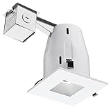 Lithonia LK4SQMW 4-Inch Recessed Square Baffle Kit, Matte White [並行輸入品]