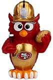 2013 NFL Football Large ThematicチームロゴフクロウStatue – Pickチーム！( San Francisco 49ers )